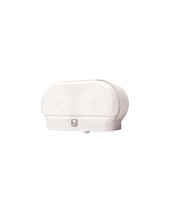 Palmer Fixture RD0321-03 Mini-Twin Standard Core Tissue Dispenser - White Translucent in Color