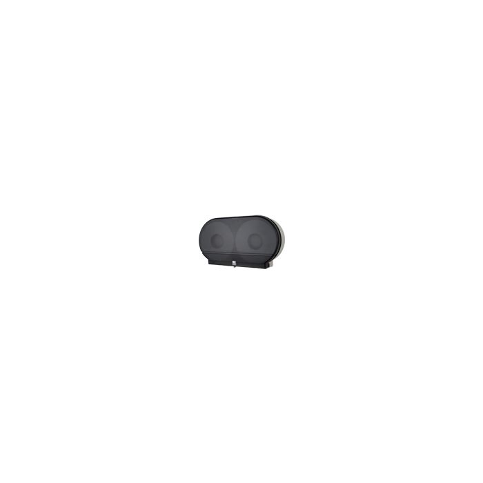 Palmer Fixture RD0027-01 9" Twin Jumbo Tissue Dispenser with 3 3/8" Core Only, 2 lbs - Dark Translucent in Color