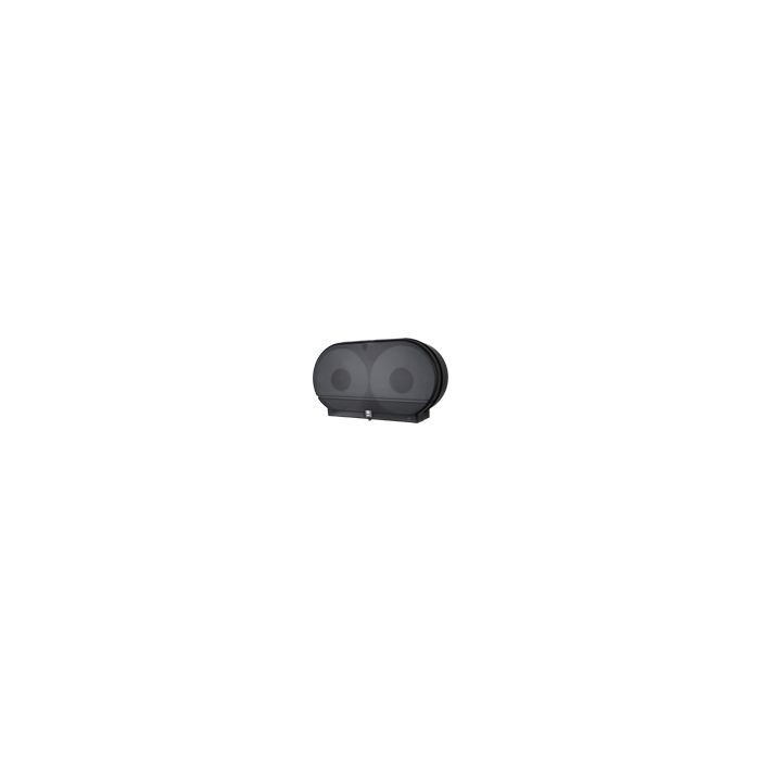 Palmer Fixture RD0027-02 9" Twin Jumbo Tissue Dispenser with 3 3/8" Core Only ,2 lbs- Black Translucent in Color