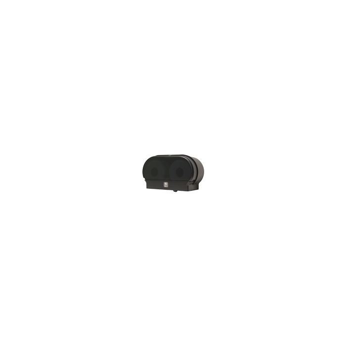 Palmer Fixture RD0321-02 Mini-Twin Standard Core Tissue Dispenser 2lbs - Black Translucent in Color