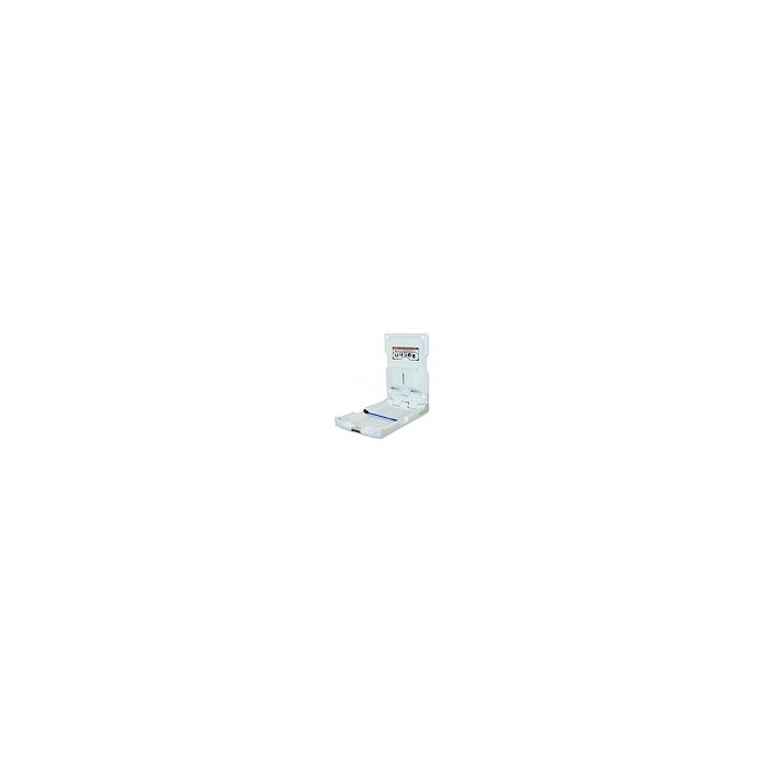 World Dryer DryBaby ABC-300V Vertical Baby Changing Station - 34" L x 19" H x 5.5" D