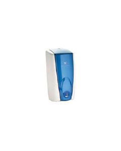 Rubbermaid Technical Concepts AutoFoam Touch-Free Wall-Mounted 1100 ml Soap Dispenser - White with Blue Insert