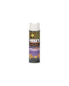 Amrep Misty Premium Hand-Held Space Spray Air Freshener - 10 oz. can - 1 case of 12 cans - Spring Rain