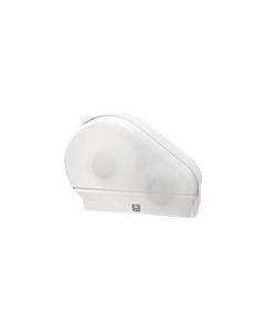 Palmer Fixture RD0024-03F 9" Jumbo Tissue Dispenser with 2 1/4" Stub & 3 3/8" Adaptors - White Translucent in Color