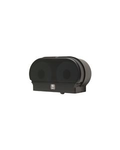 Palmer Fixture RD0321-02 Mini-Twin Standard Core Tissue Dispenser - Black Translucent in Color