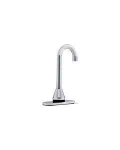 Technical Concepts TC AutoFaucet SST - 3.5" Venetian Gooseneck in Polished Chrome - Deck Mount - 4" Center Set - Kit 3