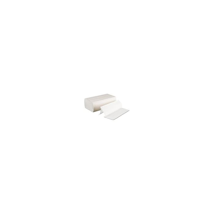 EnviroPaper Recycled Multi-Fold White Towel, 10" x 8.85" - 250 sheets per bundle - 16 bundles per case